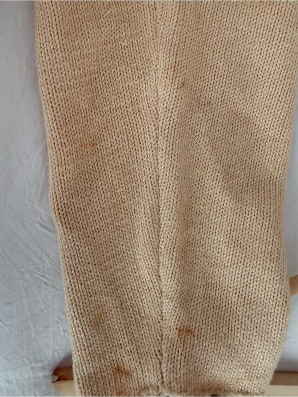 Vintage Storybook Knits Cream Floral Embroidered Beaded Button Cardigan - Picture 6 of 6